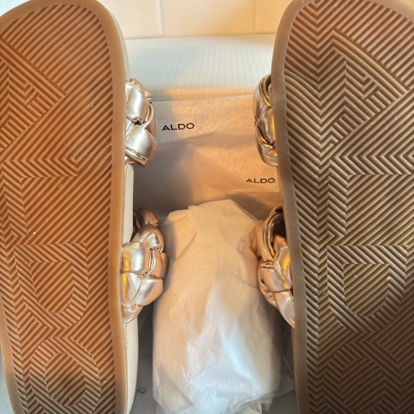 Brand New Gold Sandal - Picture 3 of 3